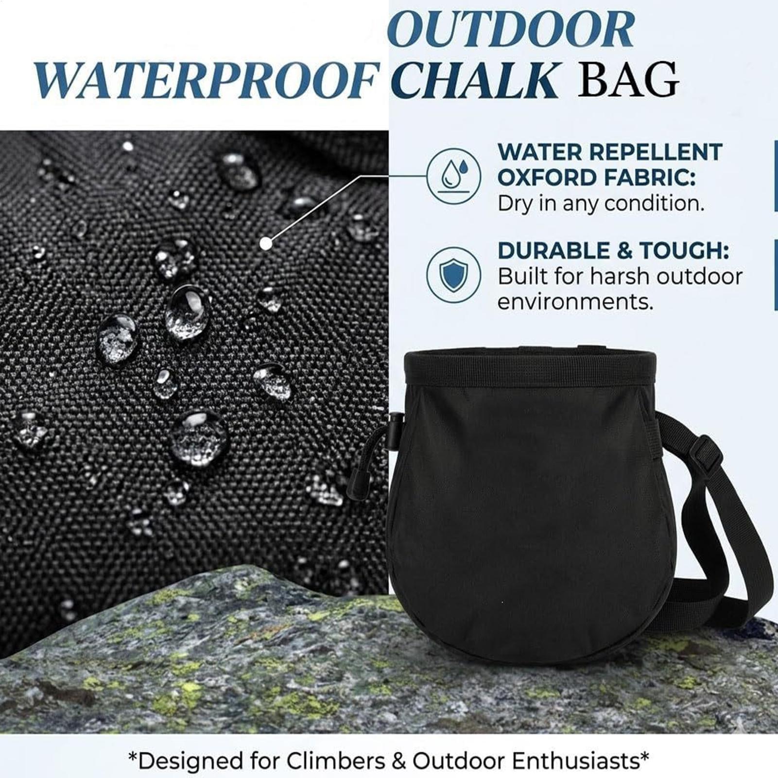 Rock Climbing Chalk Bag Waterp - Drawstring Gym Bag ulasan dan harga