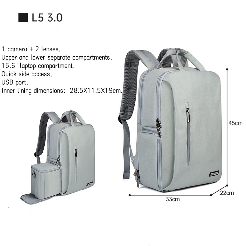 large Camera Backpack DSLR/SLR - Laptop Backpack 15.6 ulasan dan harga