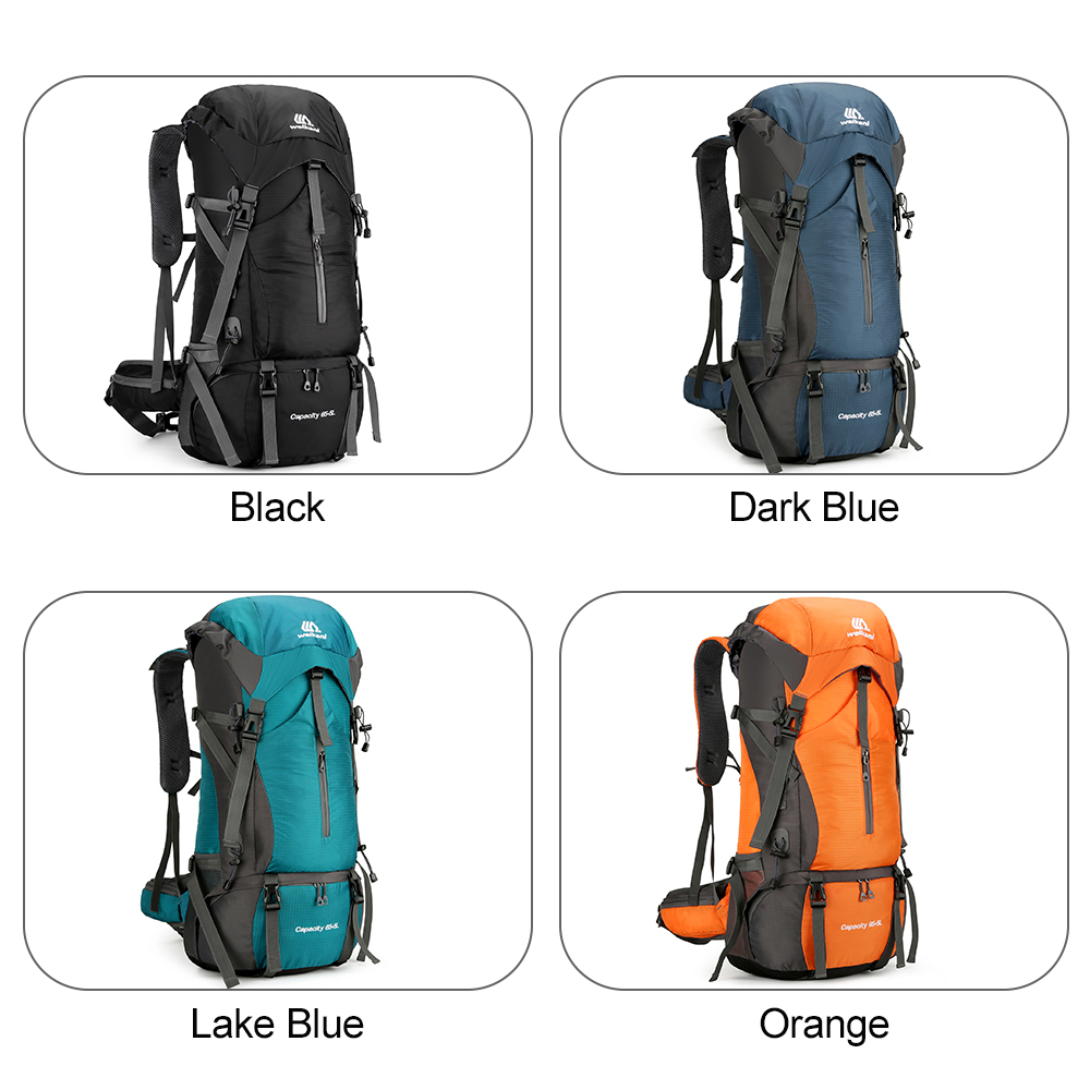 70L Travel Backpack Hiking Bac - Rain Cover Backpack ulasan dan harga