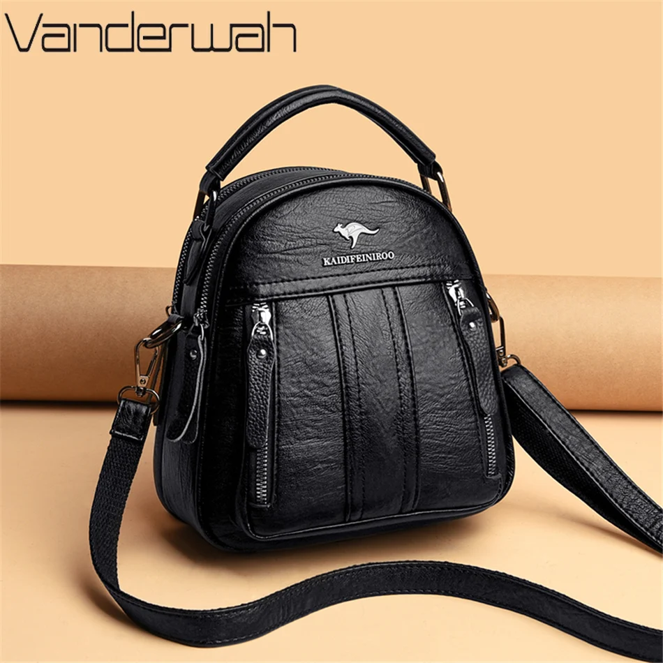 4 In 1 Leather Backpacks Multi - Mini Backpack Purse ulasan dan harga
