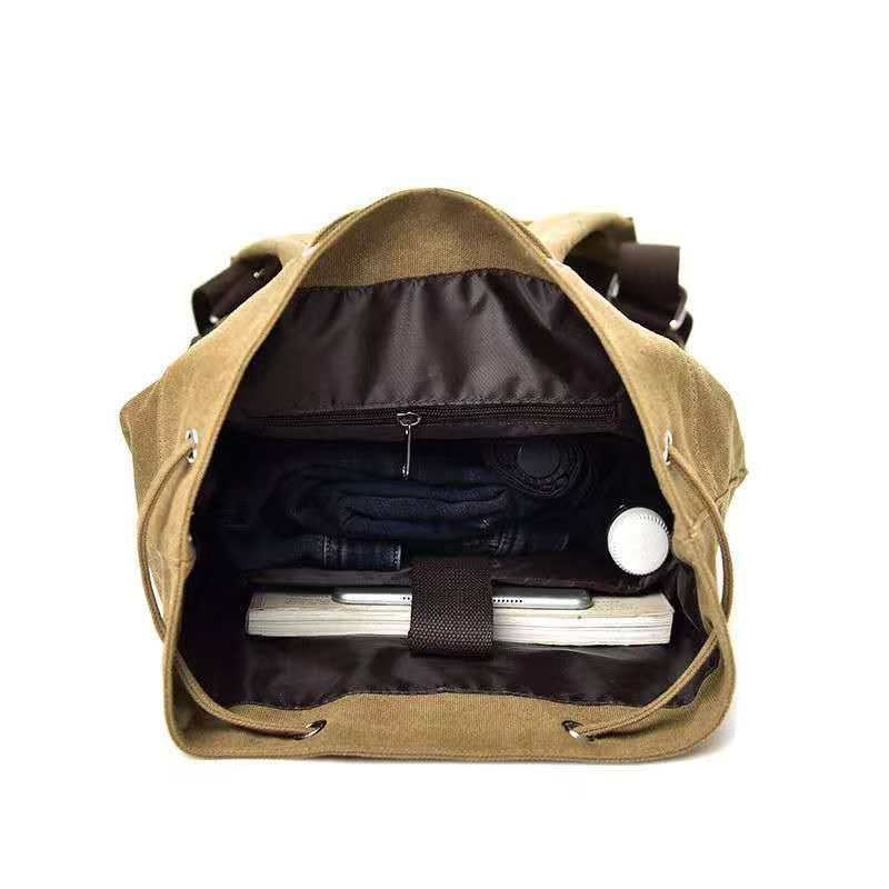 2026 Canvas backpack with dual - Canvas Backpack Casual ulasan dan harga