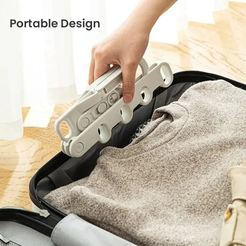 5-Hole Portable Clothes Hanger - Foldable Backpack Small ulasan dan harga