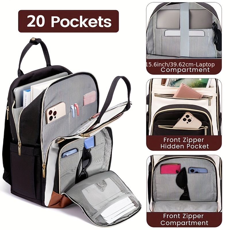 Women Two Tone Laptop Backpack - Laptop Backpack 15.6 ulasan dan harga