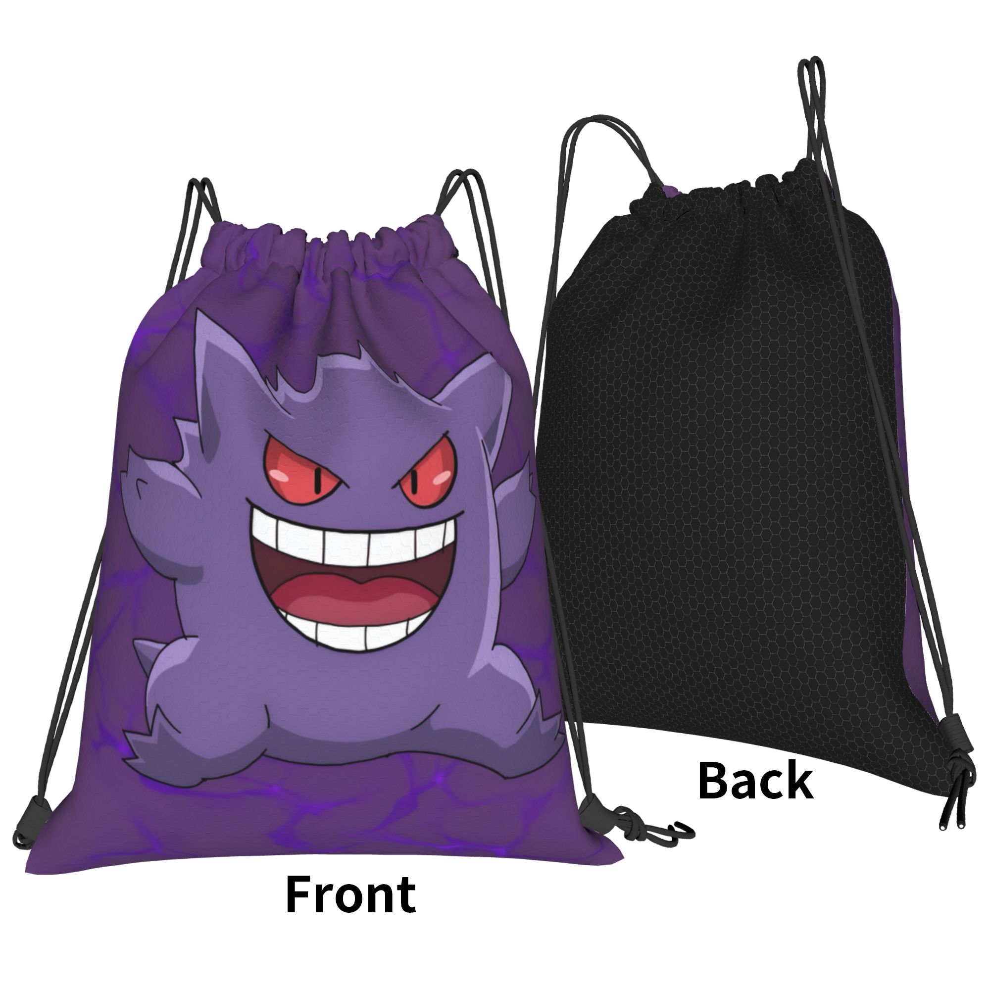 Custom Pokemoned Gengars Draws - Drawstring Gym Bag ulasan dan harga
